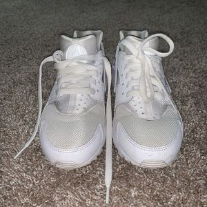 All white nike huaraches